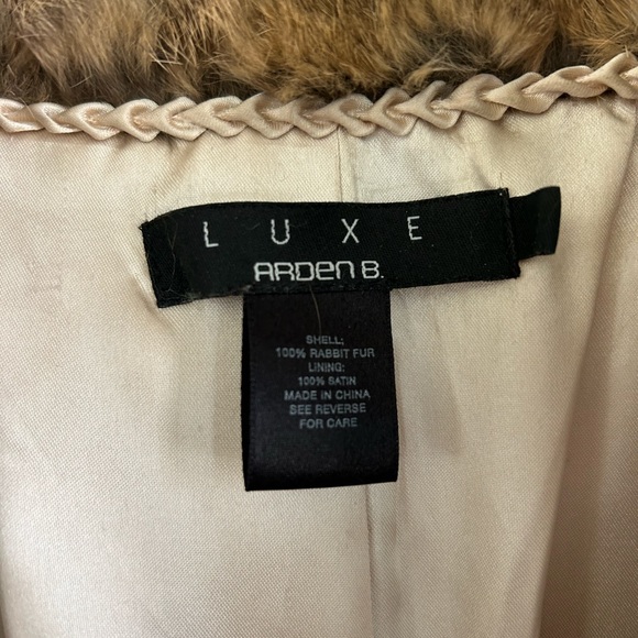 Arden B LUXE Rabbit Fur Jacket - Picture 4 of 5